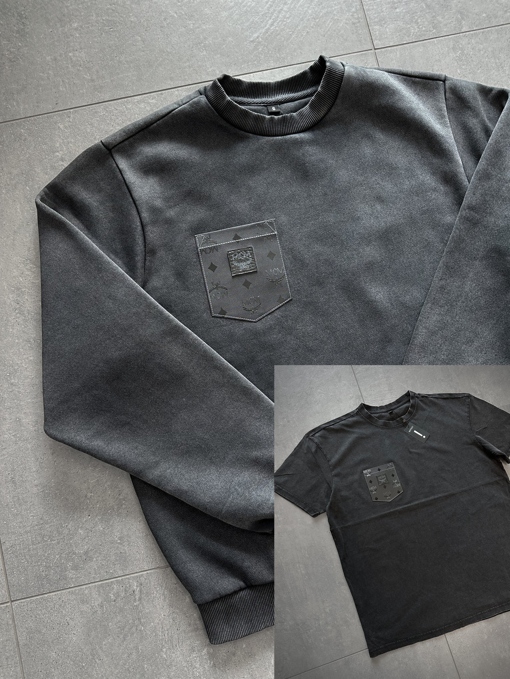 UNISEX Washed Pulli + OVERSIZED Washed Shirt