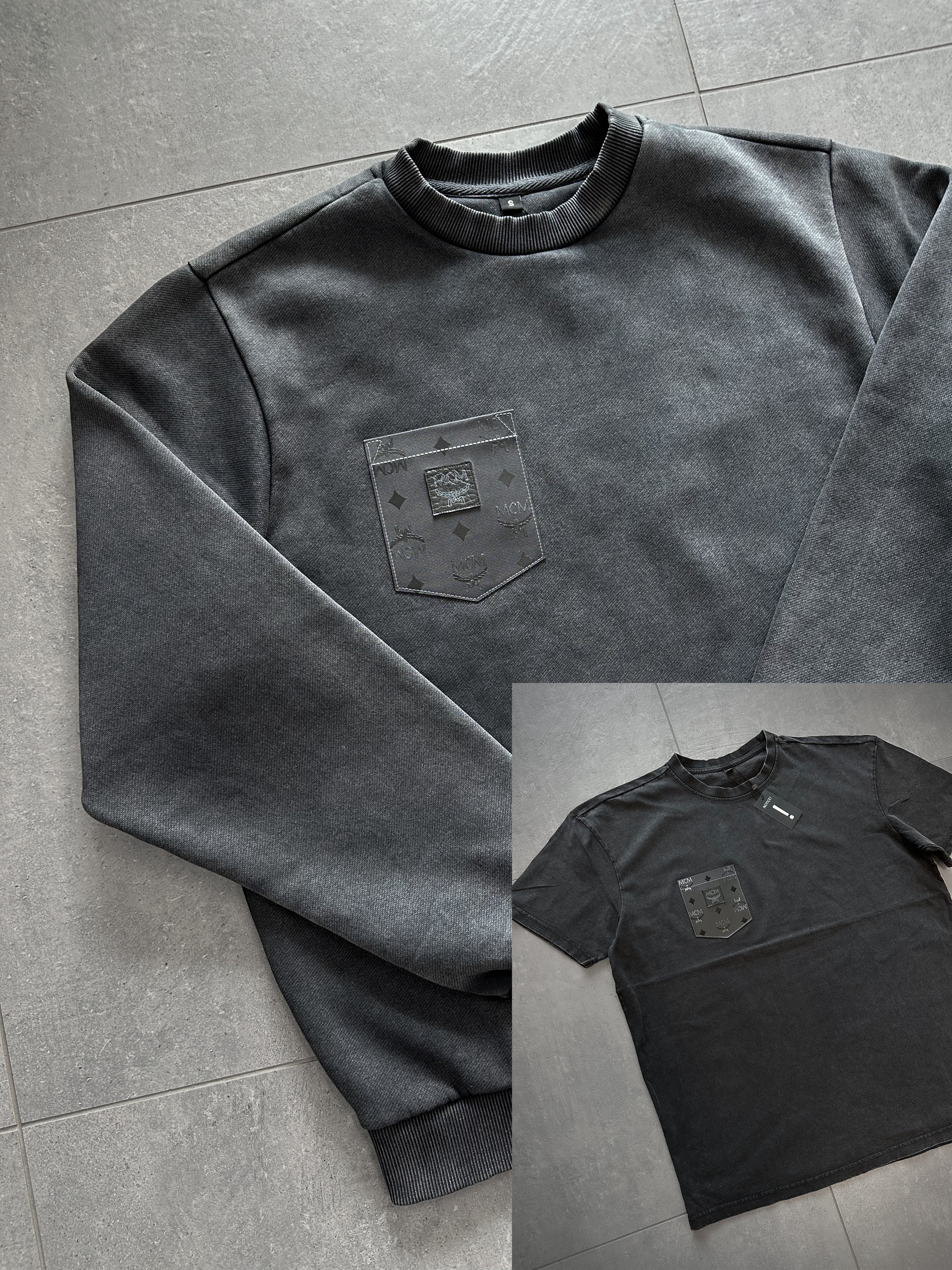 UNISEX Washed Pulli + OVERSIZED Washed Shirt