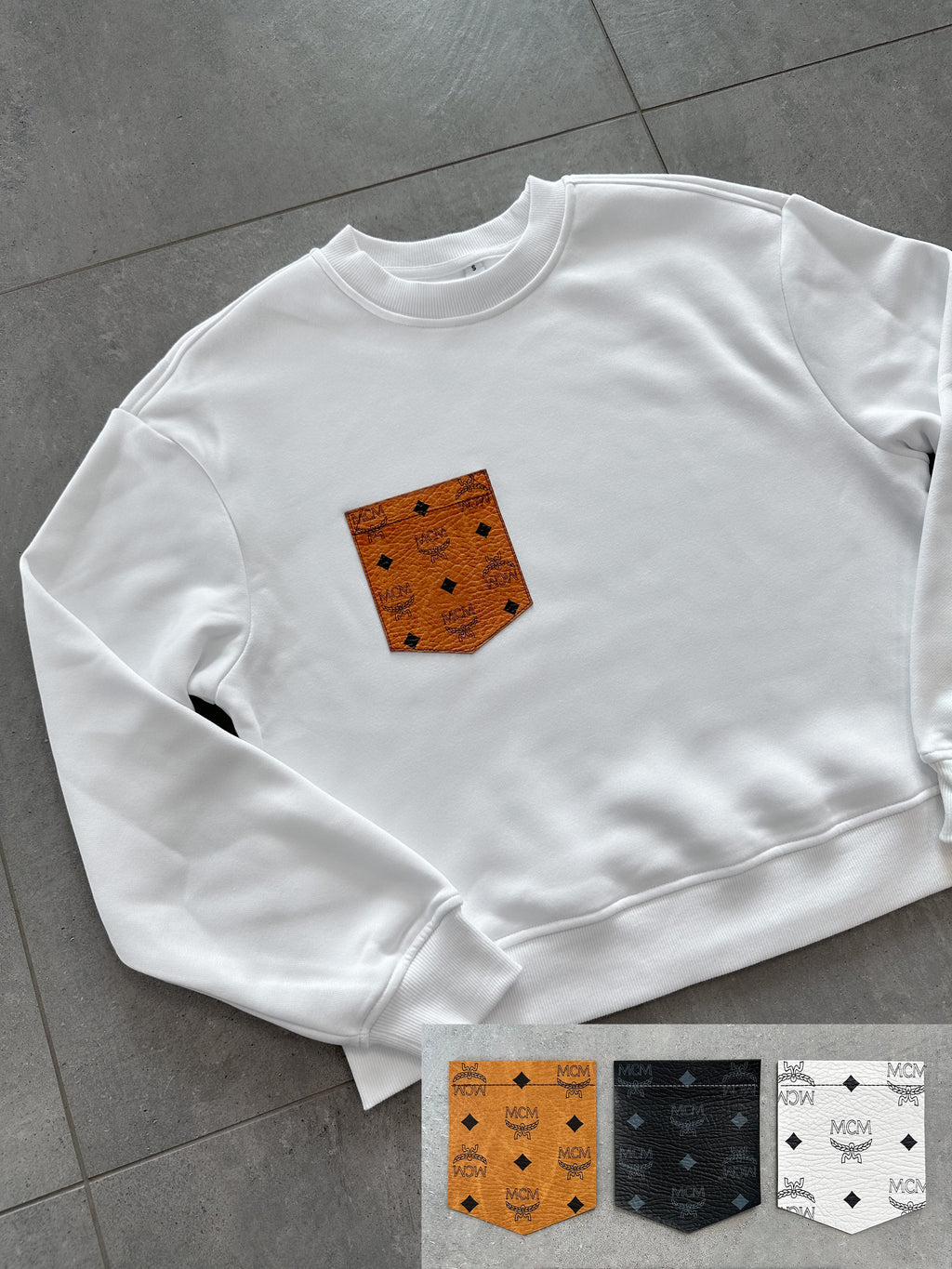 HERREN Pulli weiss (mit / ohne Kapuze)