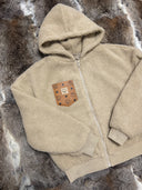 Frauen OVERSIZED Teddy Kapuzenjacke