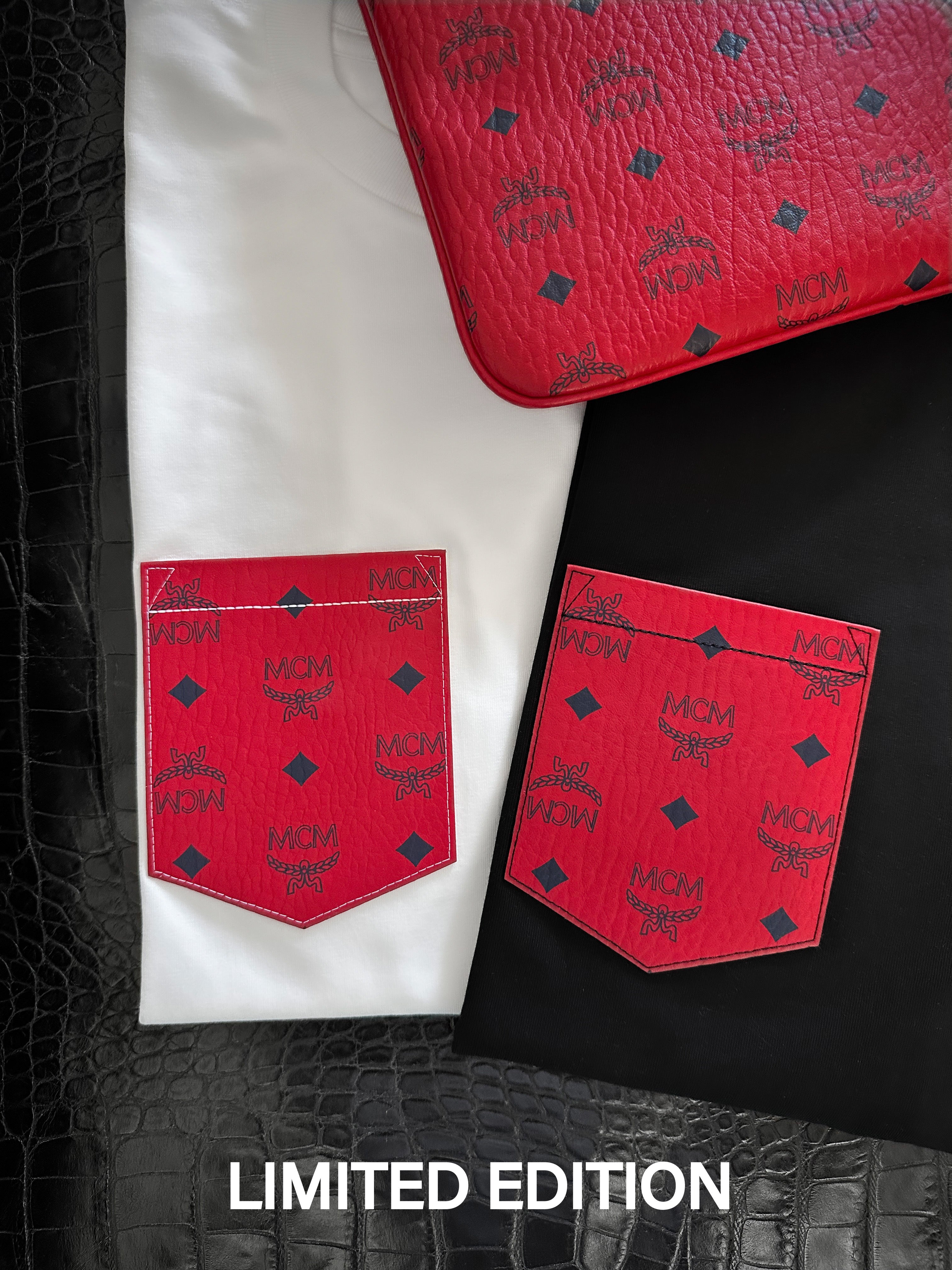 Frauen RED Pocketshirt (UNISEX oder Short)