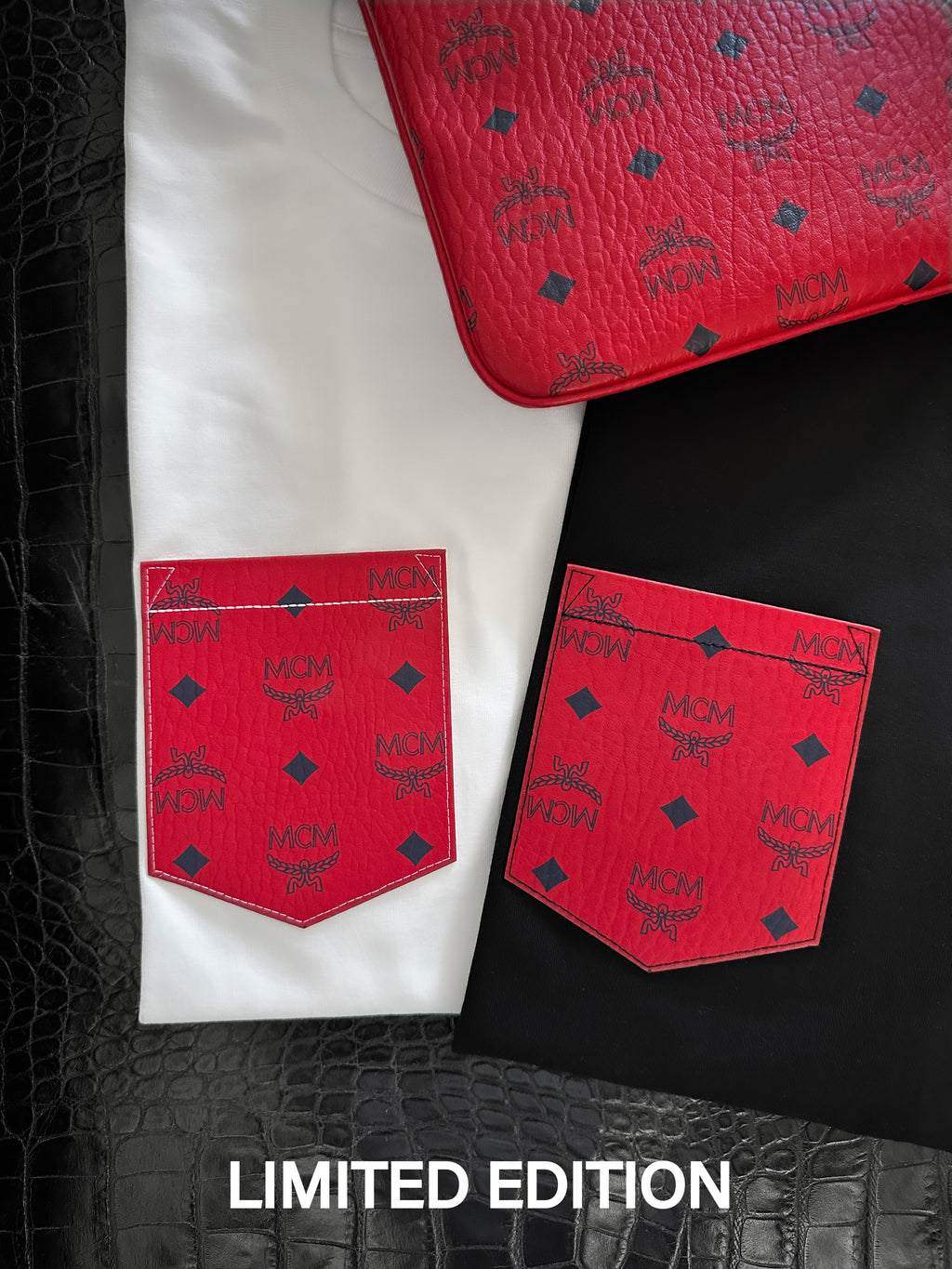 Frauen RED Pocketshirt (UNISEX oder Short)