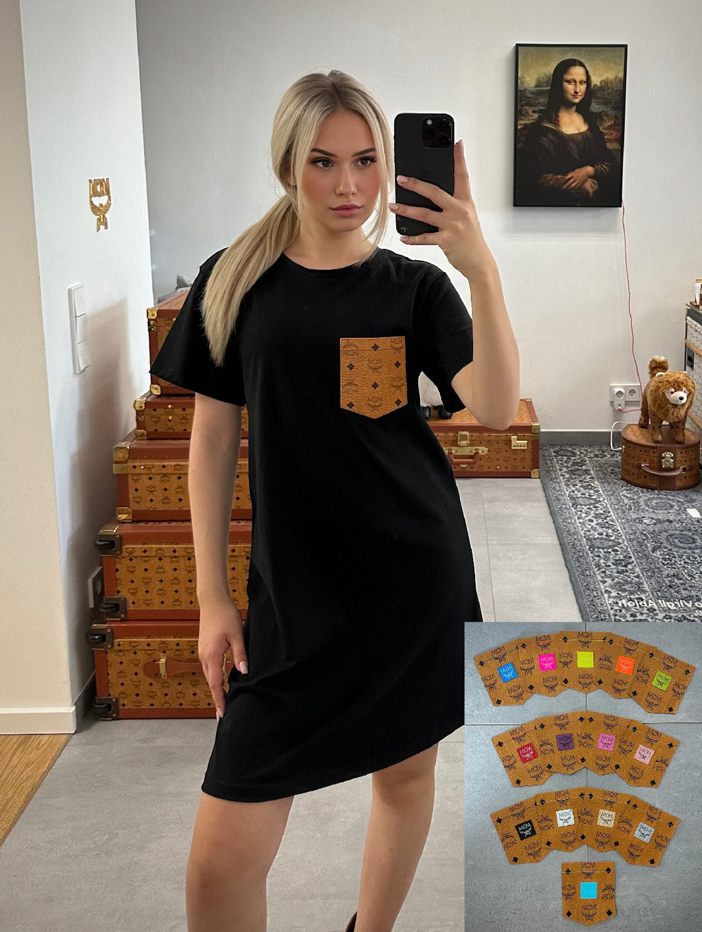 2 x Kleid Multicolore (weiss + schwarz)