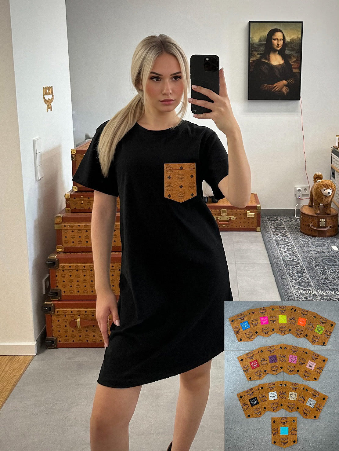 2 x Kleid Multicolore (weiss + schwarz)