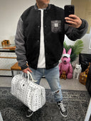 Teddy College Jacke (schwarz)