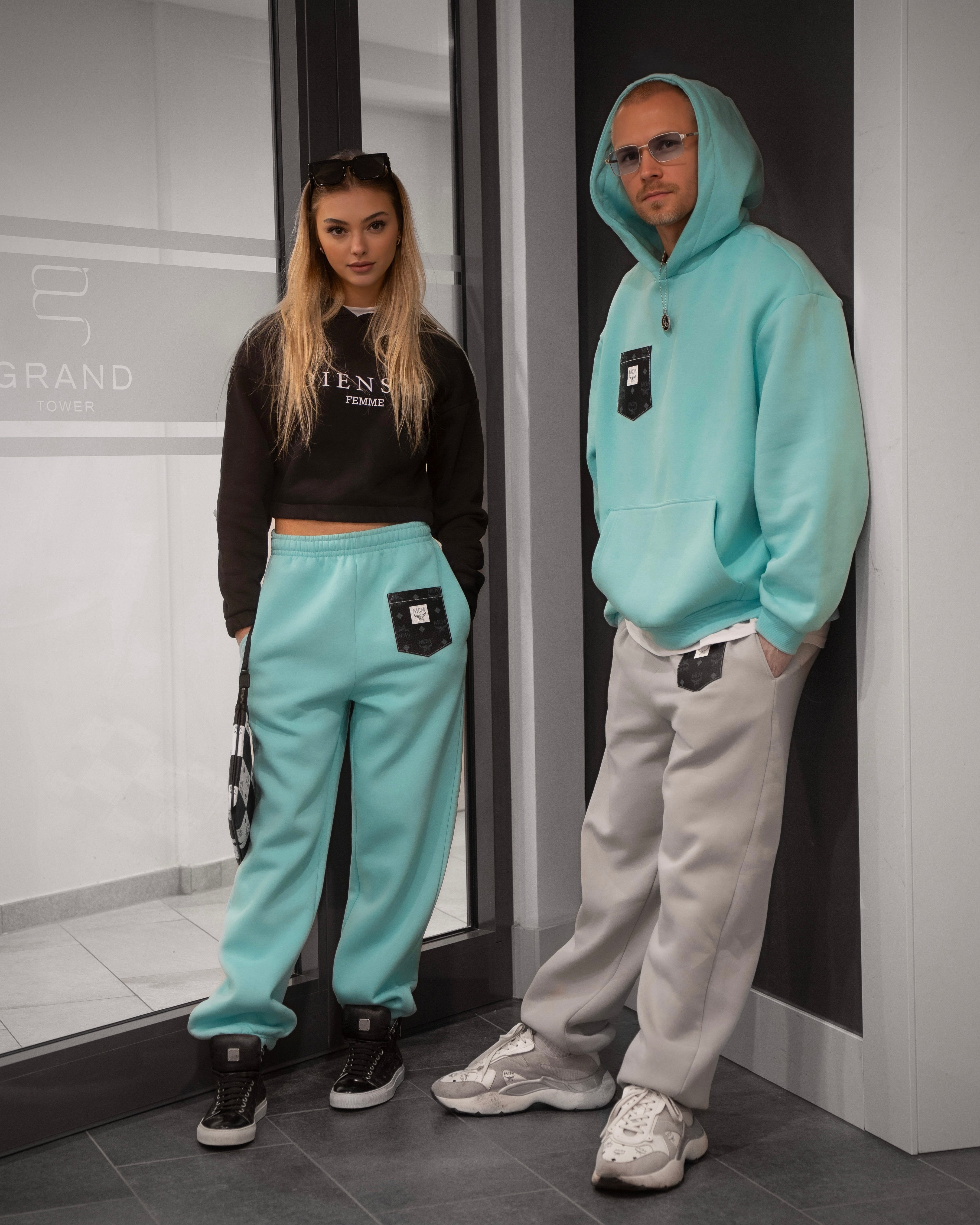 Fluffy Hoody (Türkis)