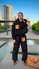 Frauen Pulli schwarz (mit / ohne Kapuze)