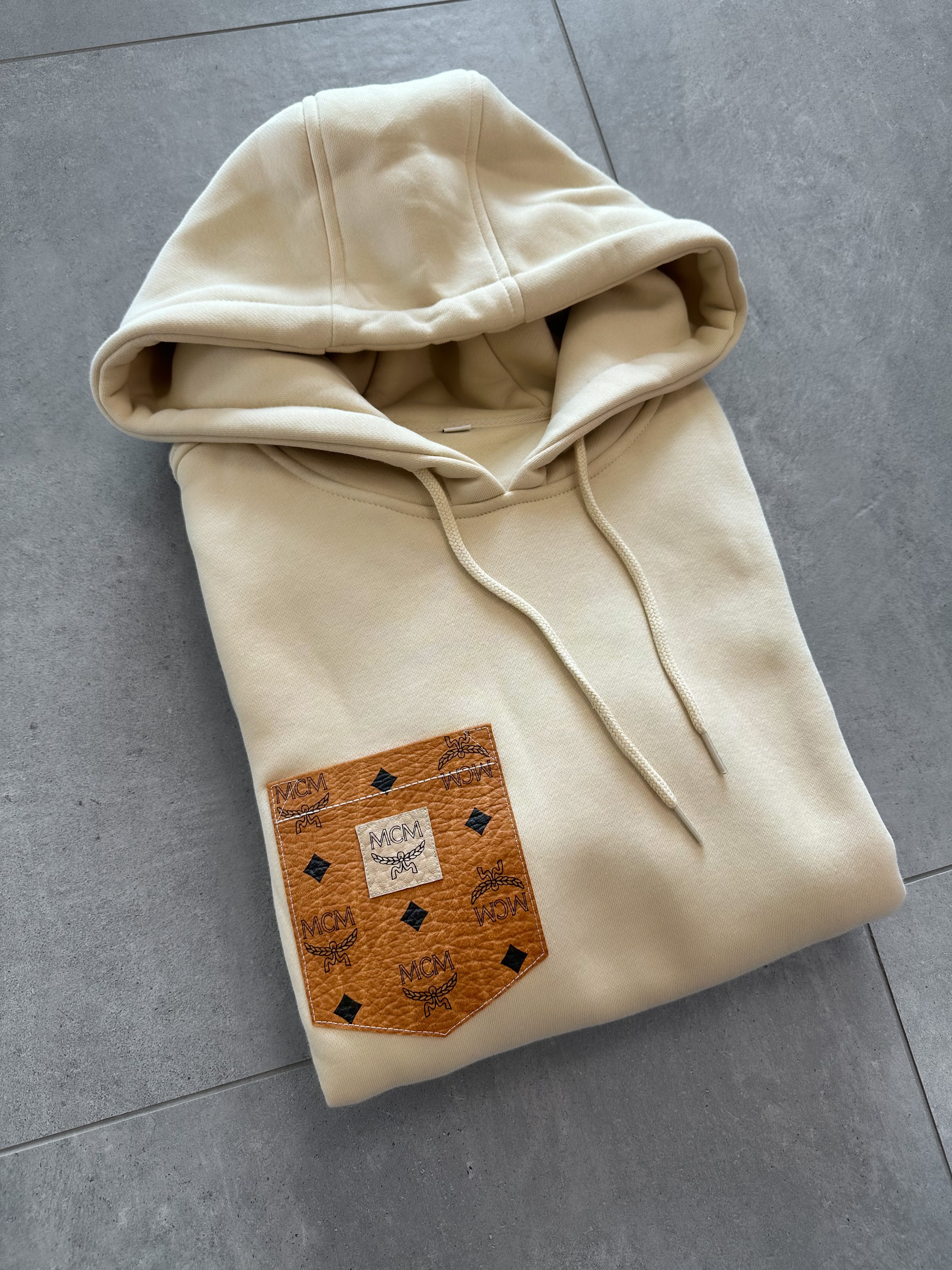 HERREN Pulli beige (mit / ohne Kapuze)