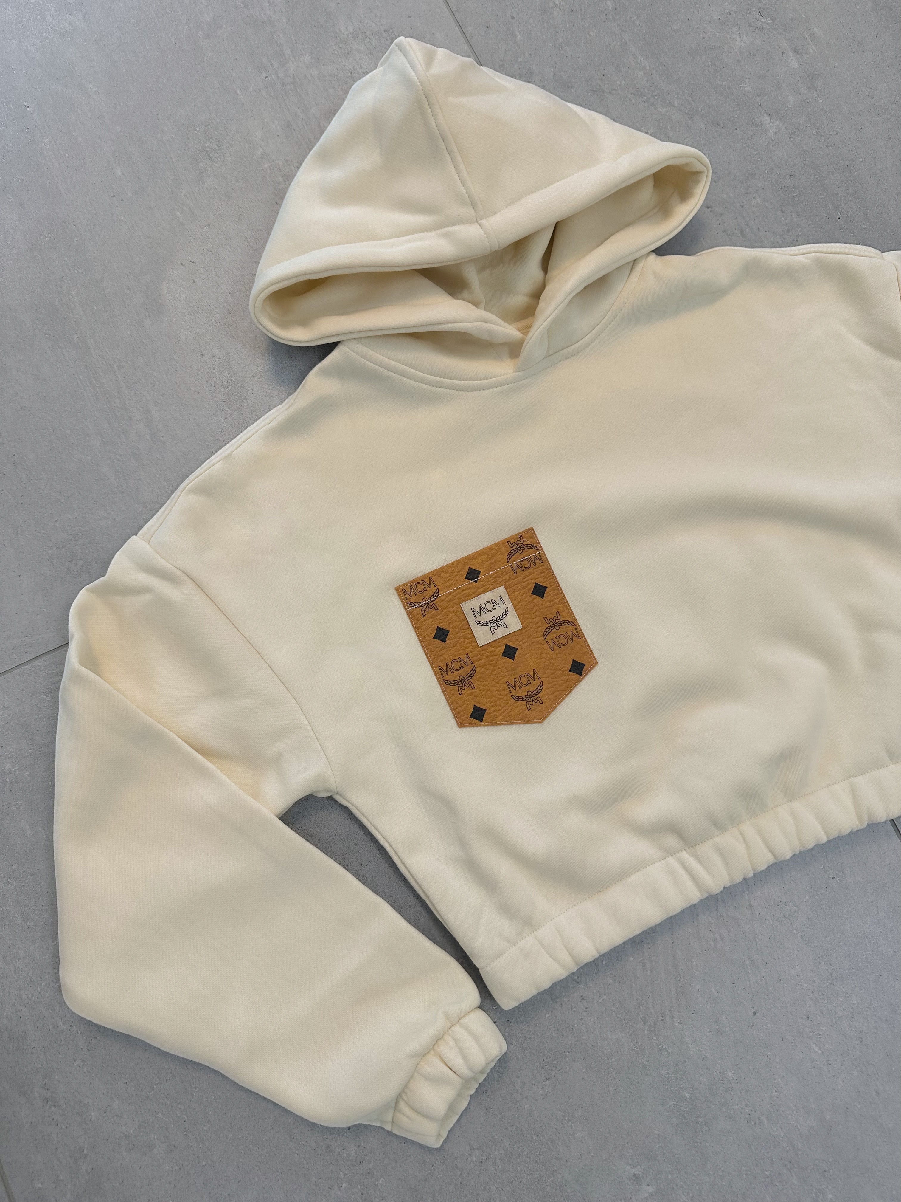 cropped Hoody Frauen (beige)