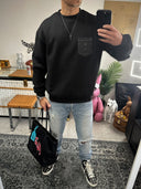 black Herren Pulli (mit / ohne Kapuze)