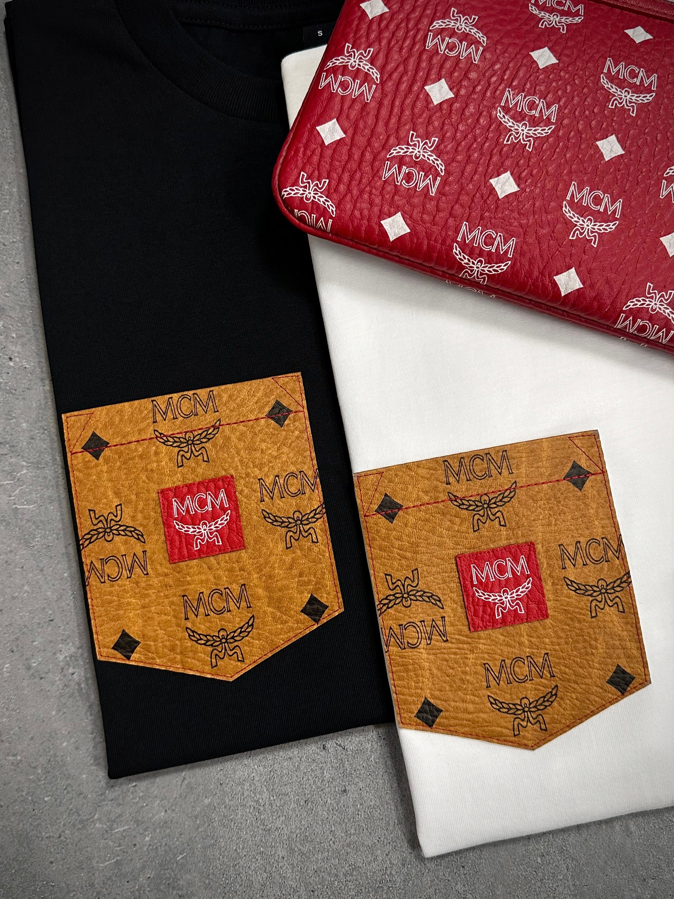 Unisex Pocketshirt (Cognac/Red)