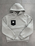 Frauen OVERSIZED Fluffy Hoody (Grau)