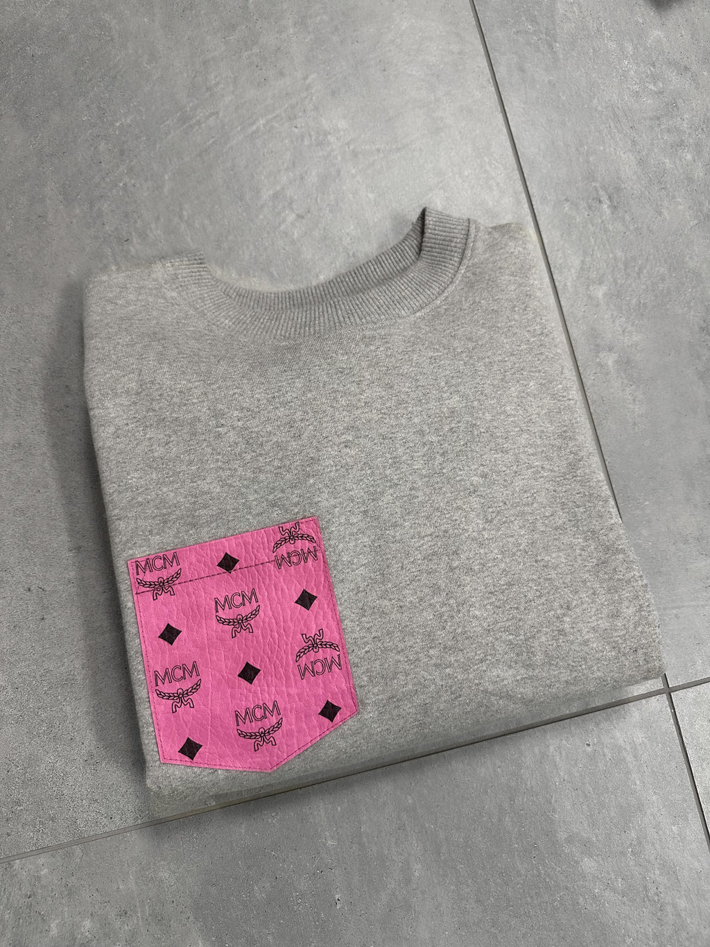 Frauen Sweatshirt (grau/pink)