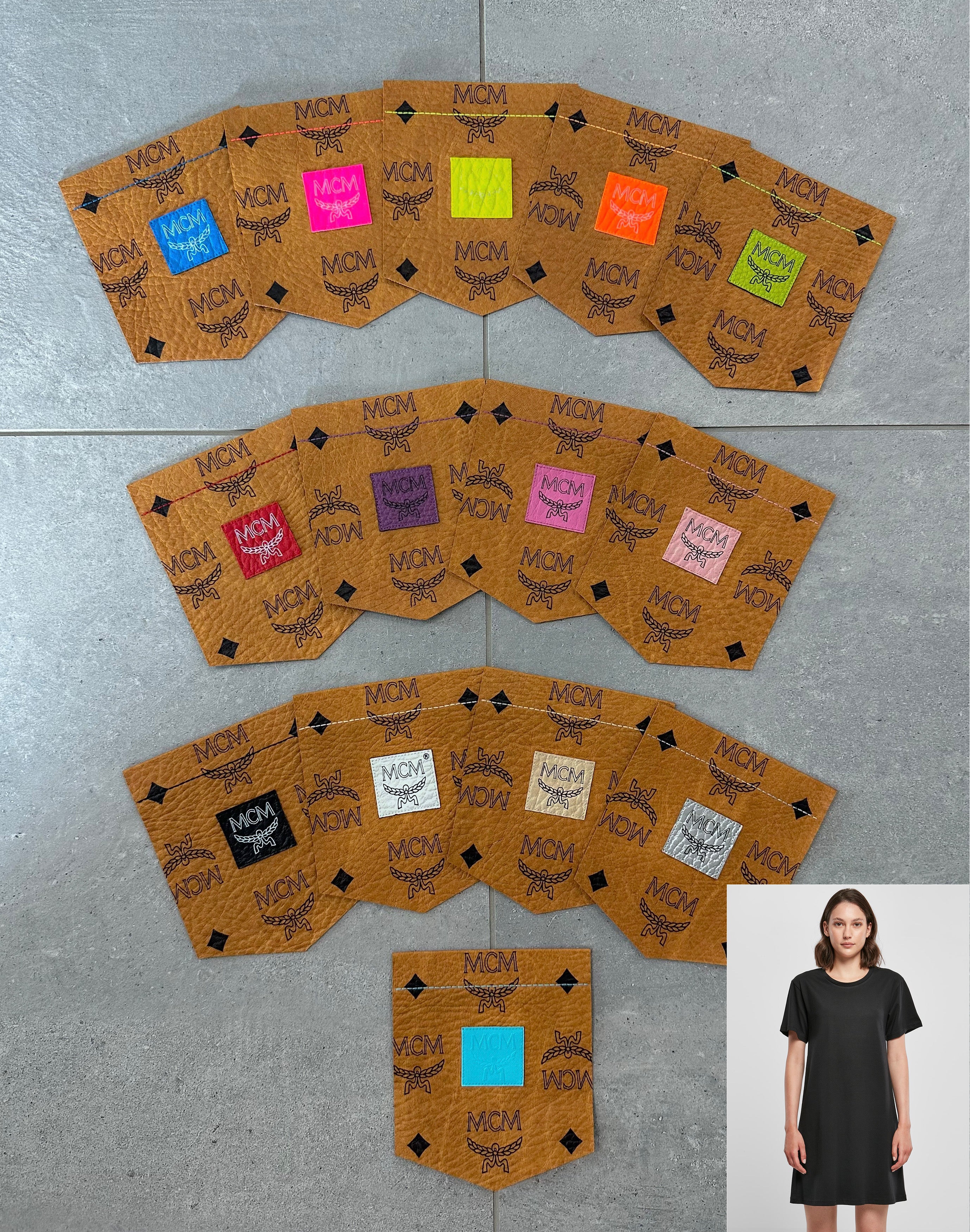 KLEID Multicolore (schwarz)