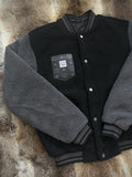 Teddy College Jacke (schwarz)