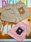Frauen Shorts (beige / rosa)