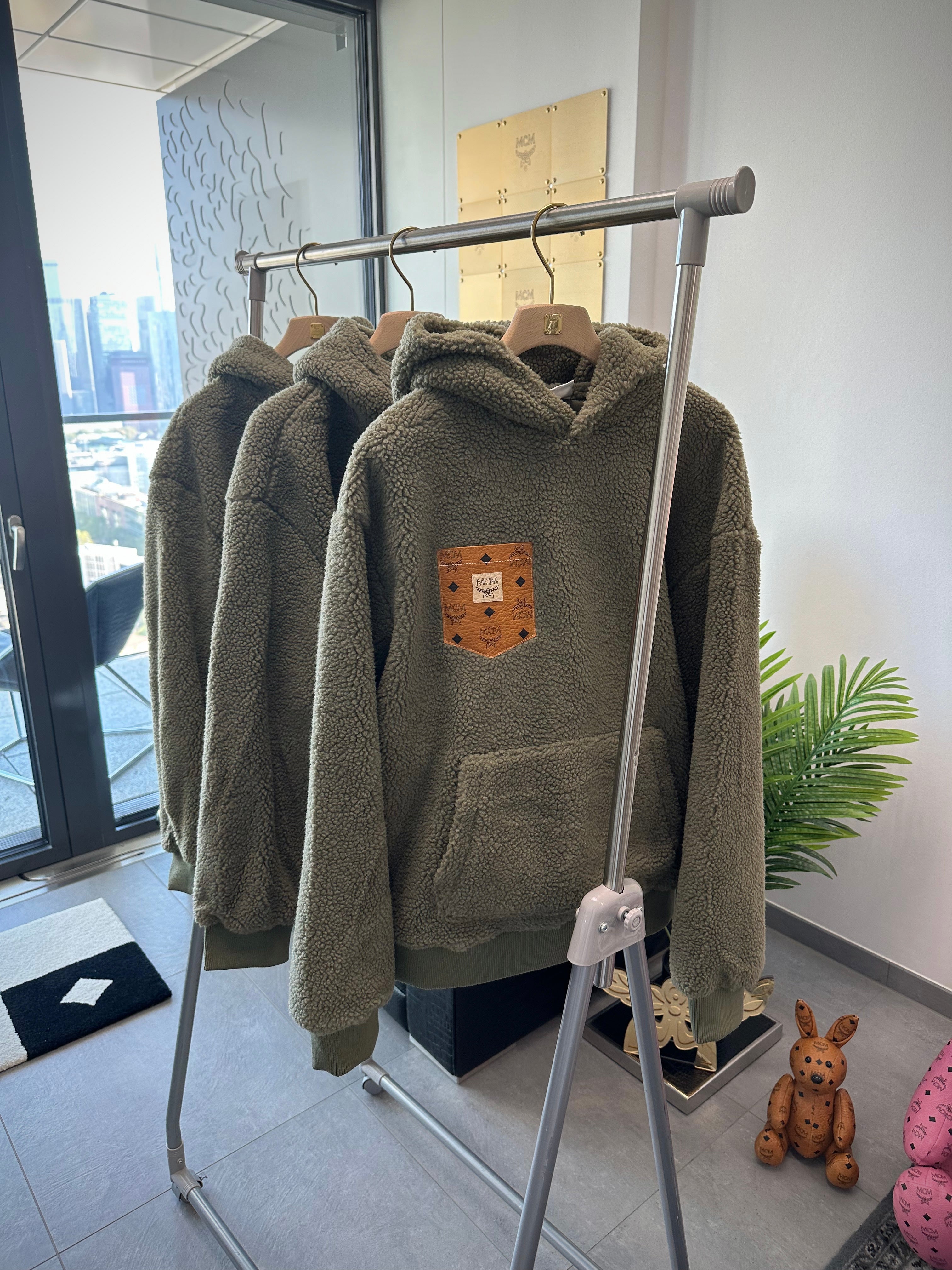OVERSIZED Teddy Hoody (khaki)