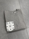 Frauen Sweatshirt (grau/weiss)