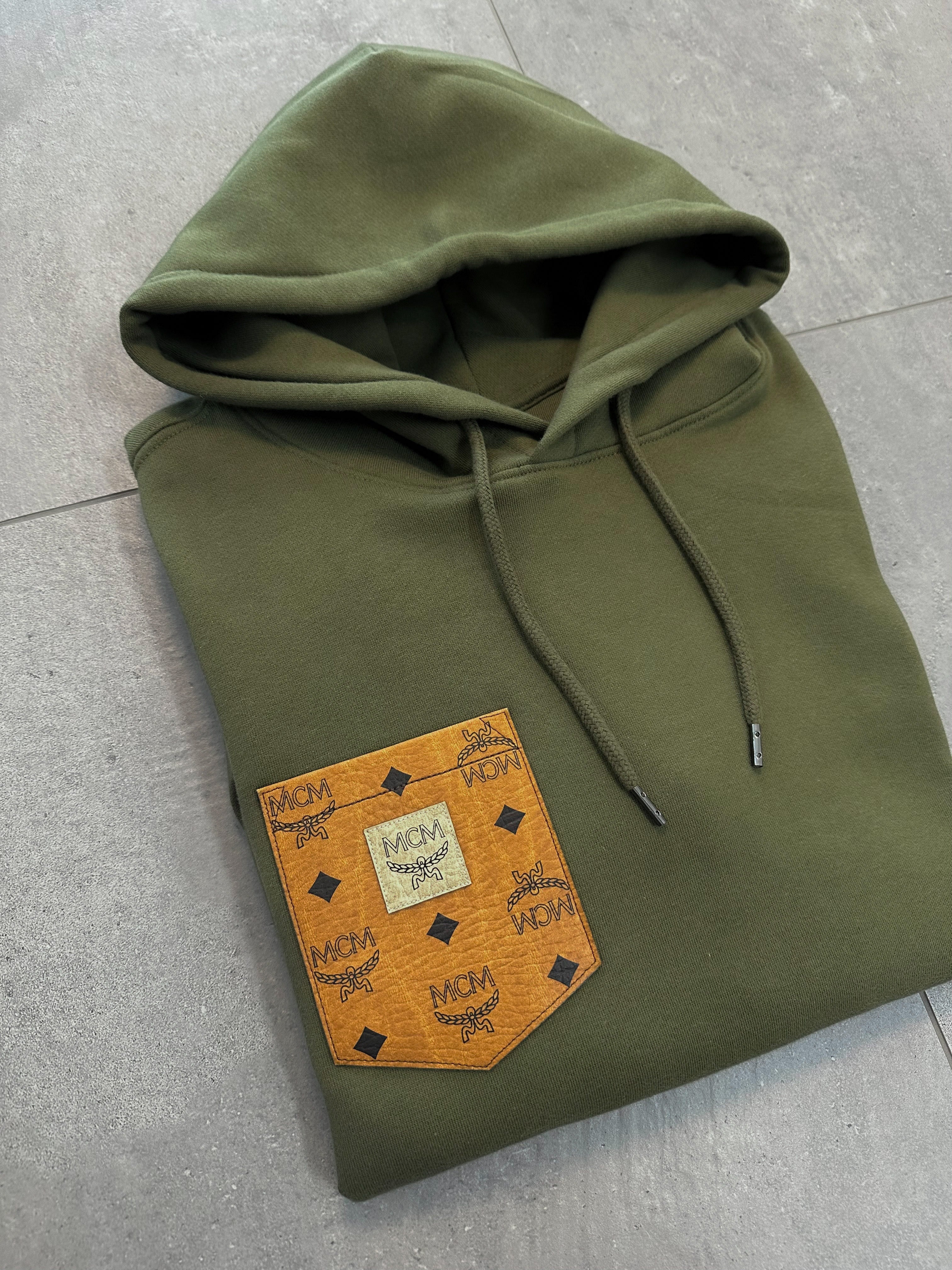 HERREN Pulli khaki (mit / ohne Kapuze)