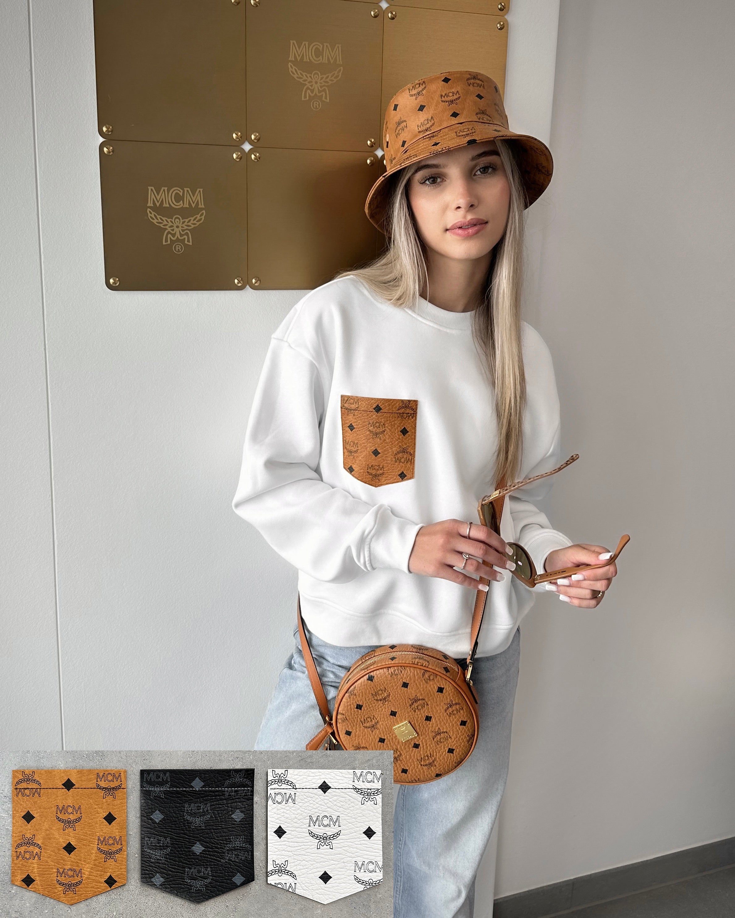 FRAUEN Pulli weiss (mit / ohne Kapuze)