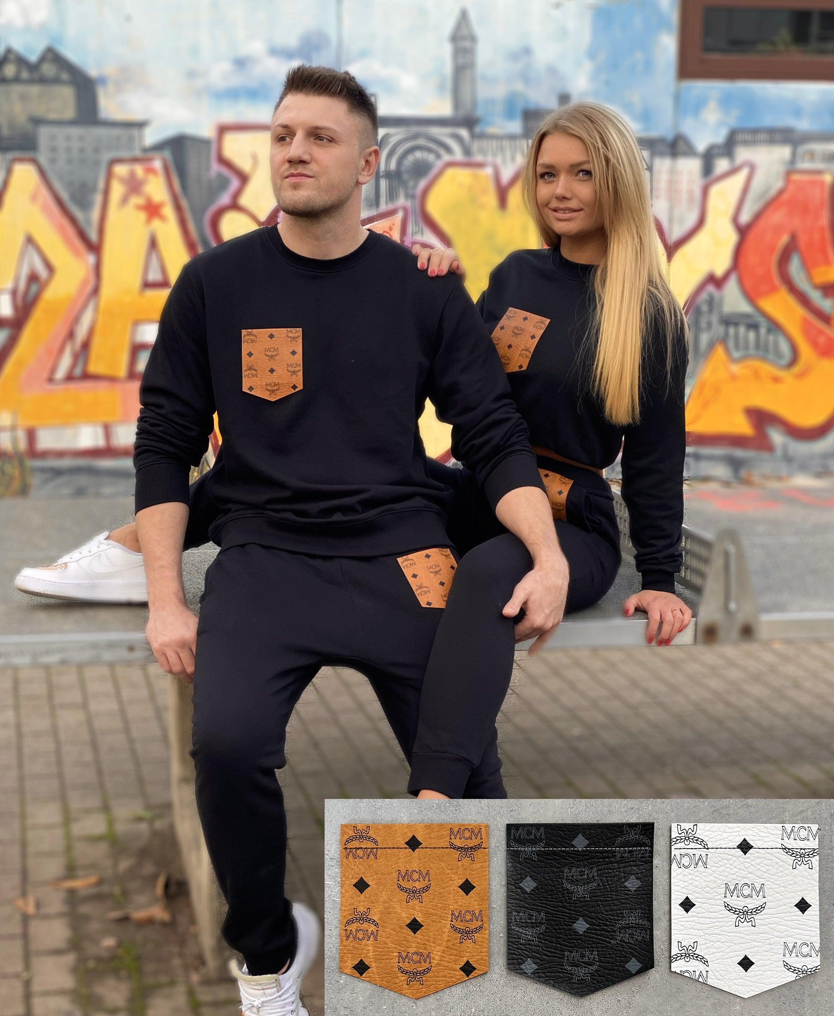 HERREN Pulli schwarz (mit / ohne Kapuze)