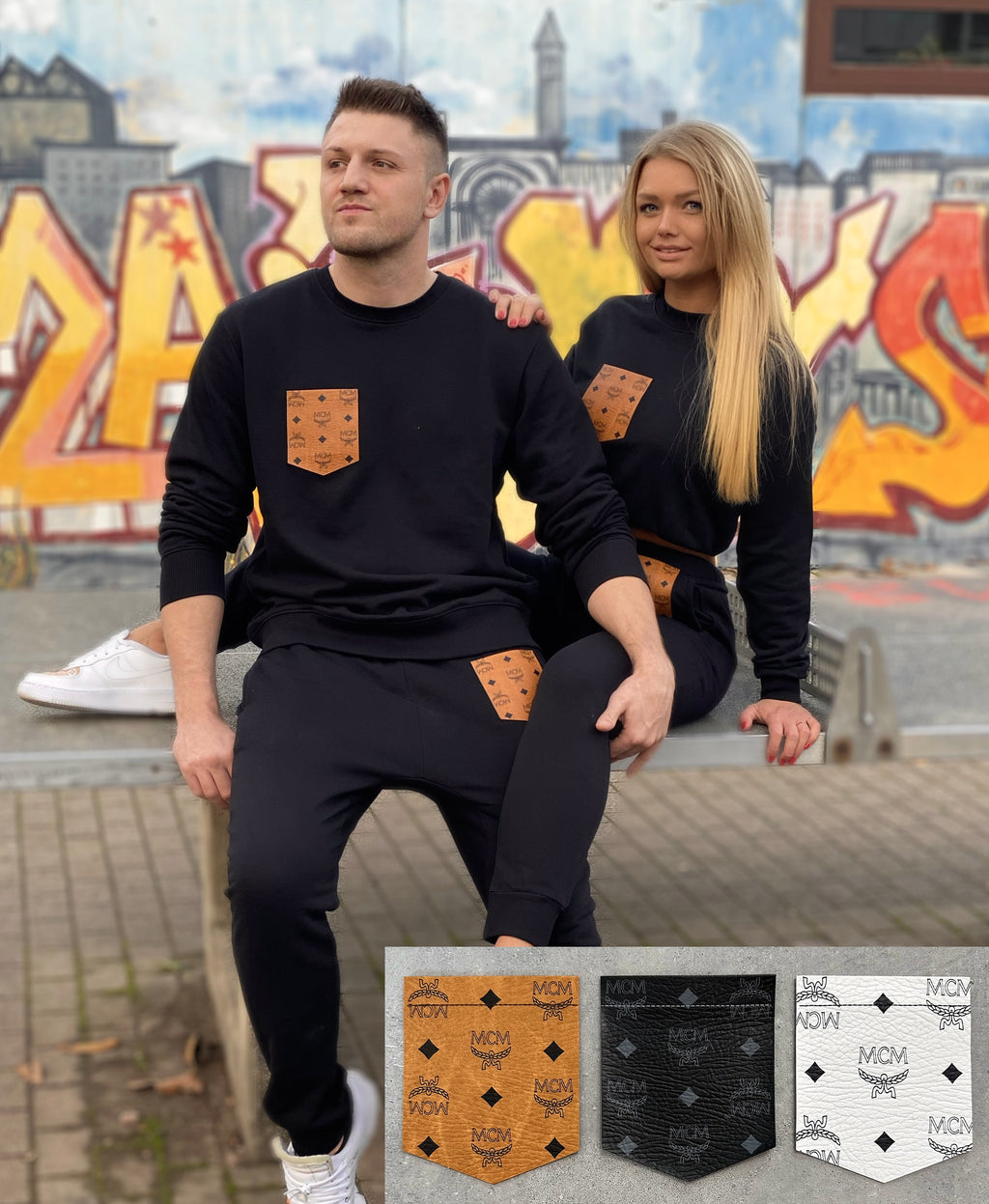 HERREN Pulli schwarz (mit / ohne Kapuze)