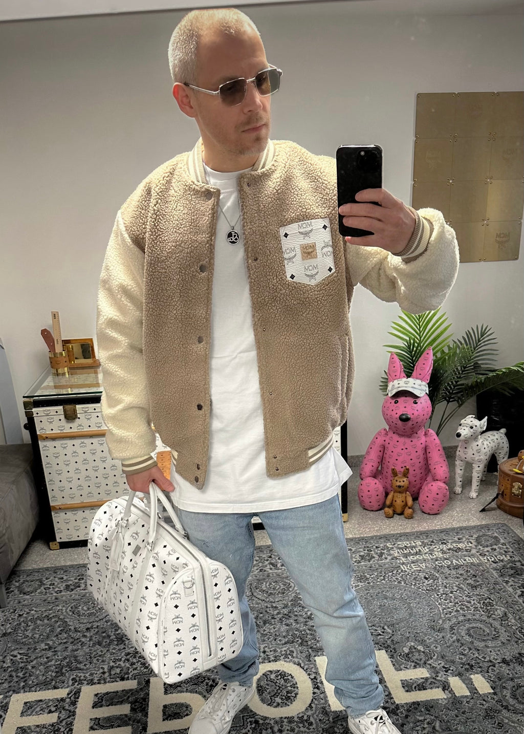 Teddy College Jacke
