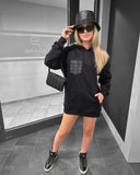 Frauen Pulli schwarz (mit / ohne Kapuze)