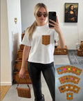 2 x Frauen Shirt cognac (weiss)
