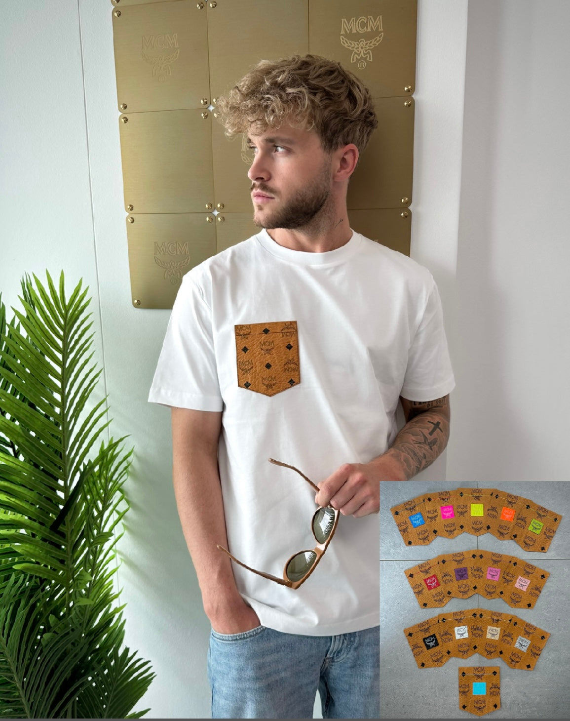 Herren MULTICOLORE Shirt (weiss)