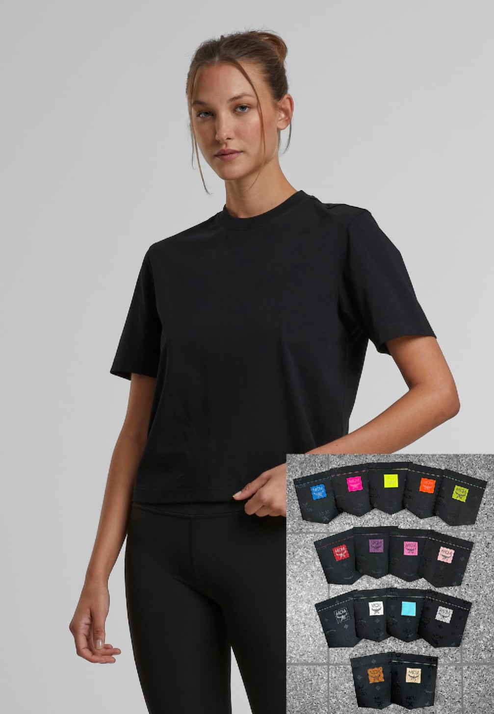 2 x Frauen Shirt Multicolore (black/black)