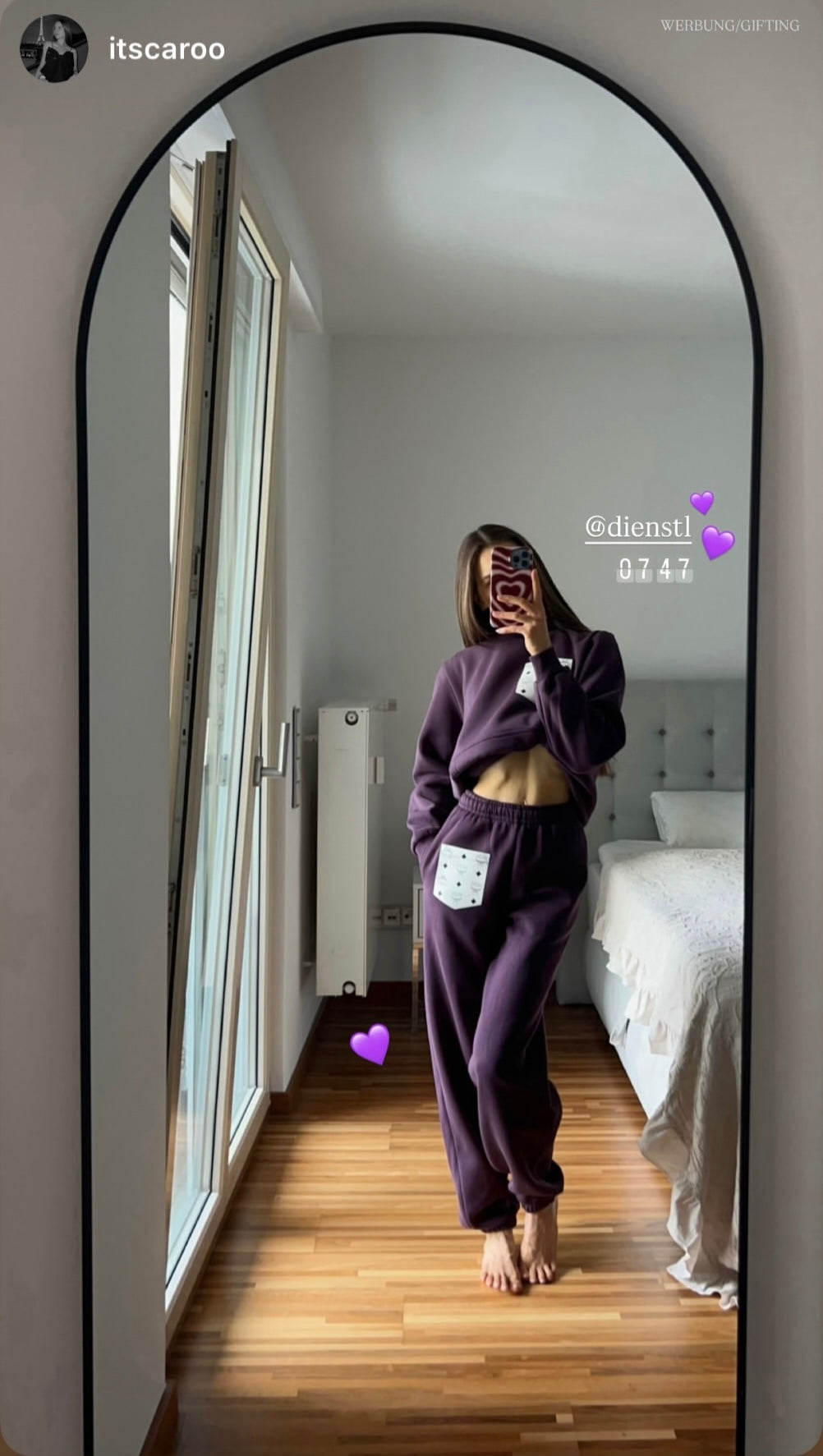 Frauen Hose (lila)