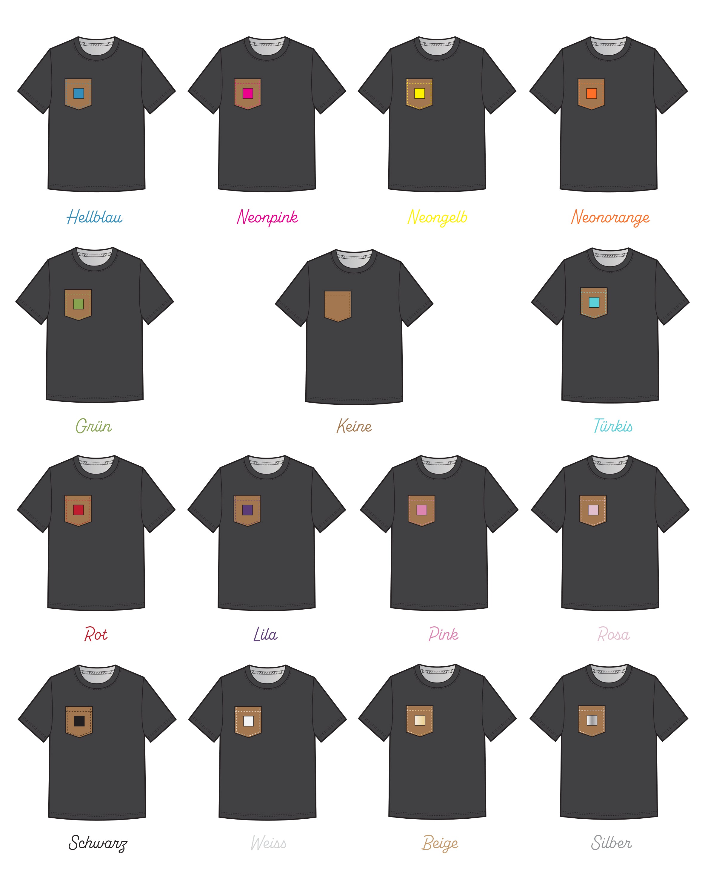 1 x Frauen MULTICOLORE Shirt (cognac)