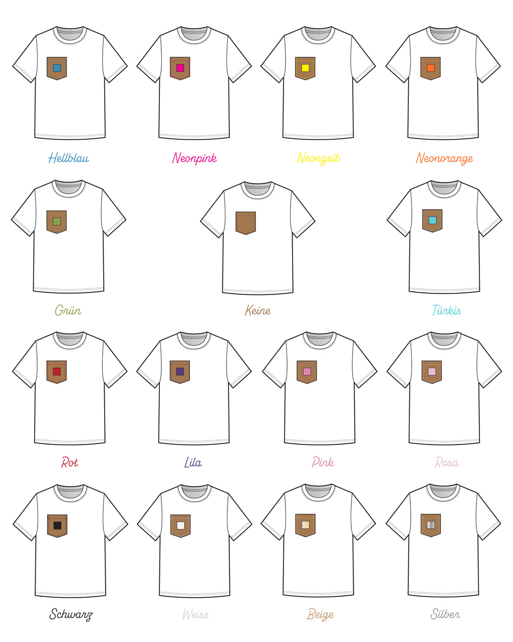 1 x Frauen MULTICOLORE Shirt (cognac)