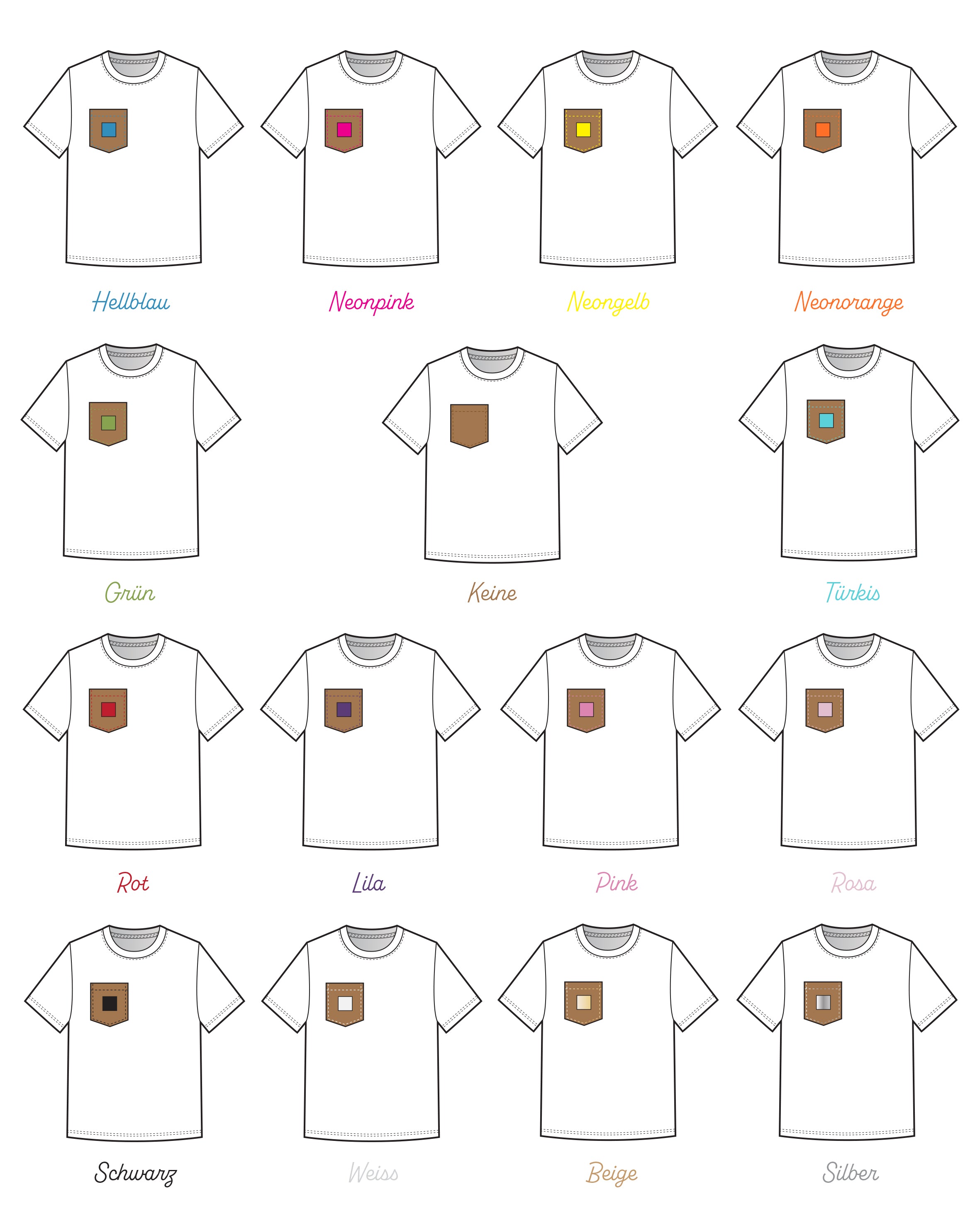 1 x Frauen MULTICOLORE Shirt (cognac)